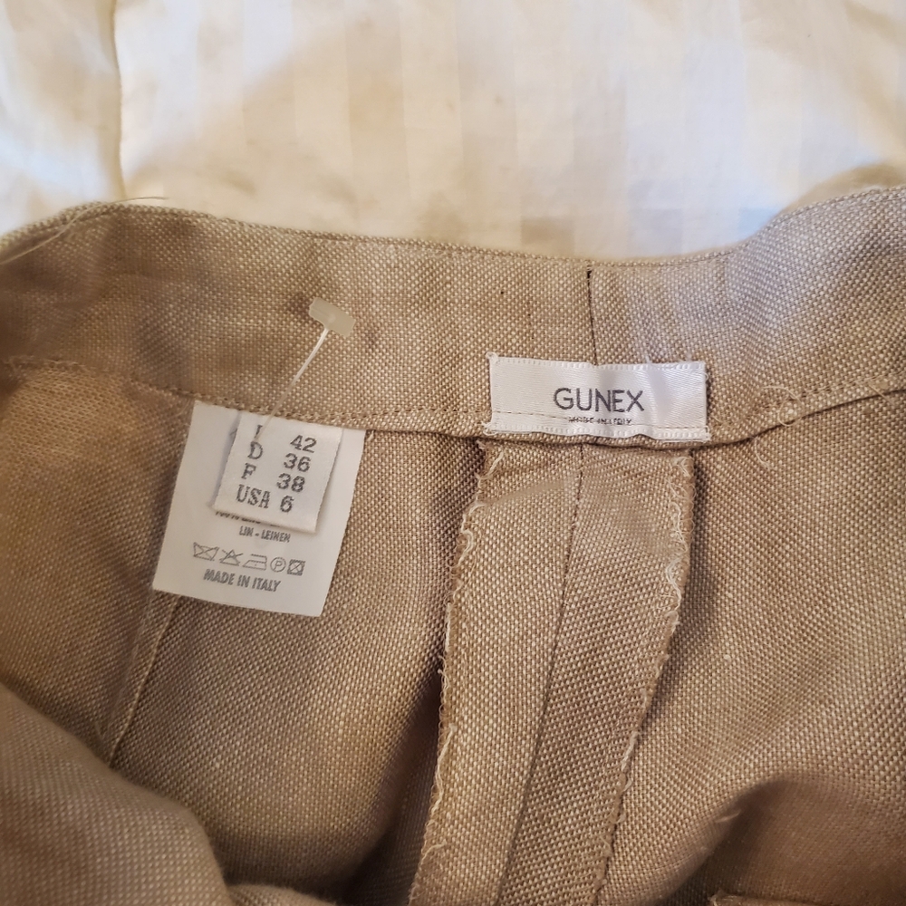 GUNEX LINEN TROUSERS - Picture 2 of 11